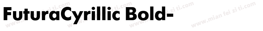 FuturaCyrillic Bold字体转换